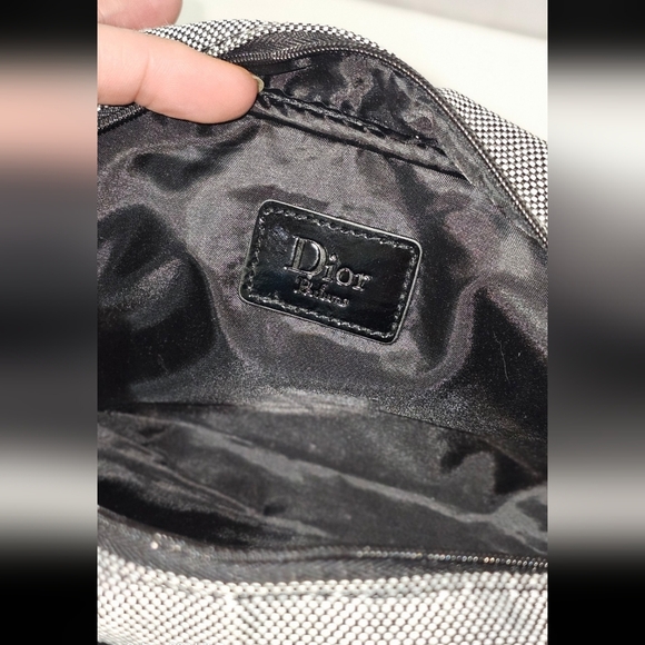 Dior Black and Silver Cosmetic Bag - Picture 3 of 9